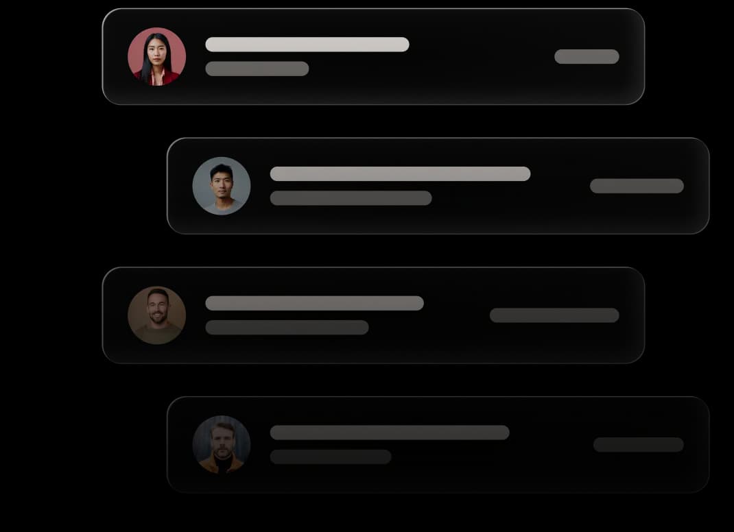 Tolmete lean onboarding preview with team activity cards